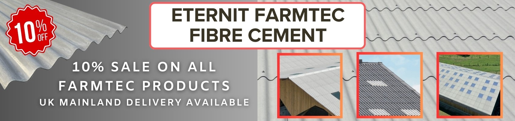 10% Eternit Farmtec sale across the range