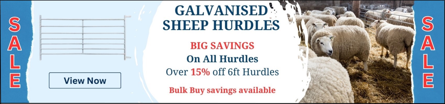 Galvanised Sheep Hurdle bulk buy savings