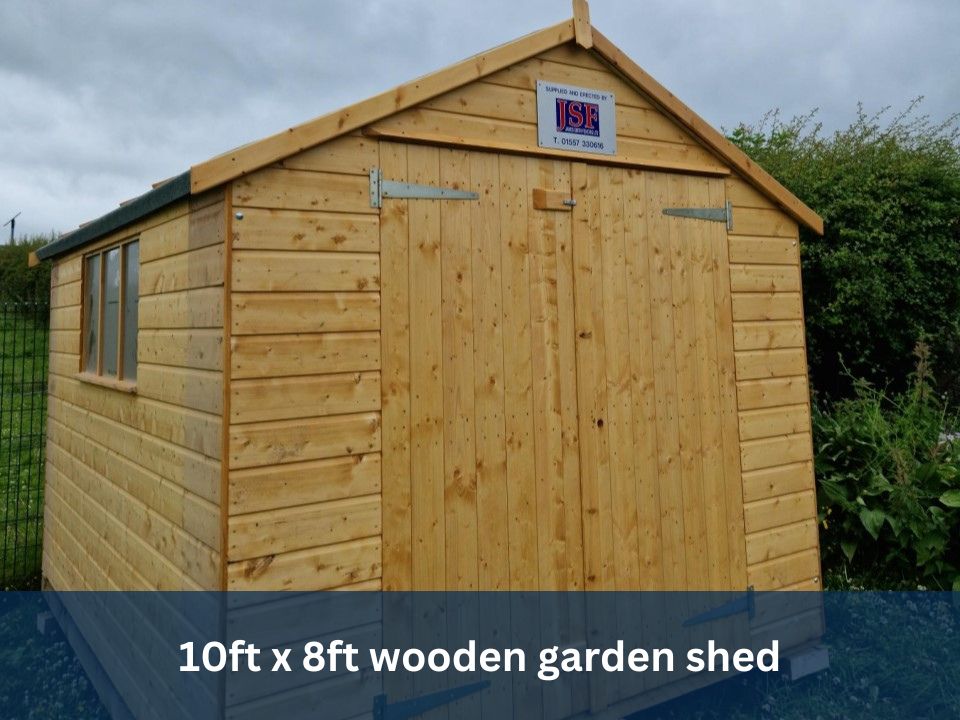 10ft x 8ft wooden garden shed