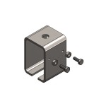 This diagram shows the different components that make up the soffit lock bracket
