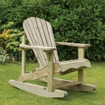 Zest lily wooden rocking chair