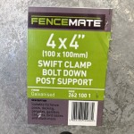 These galvanised Fencemate bolt down supports are suitable for square timbers and designed for fixing posts to hard surfaces
