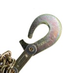 6m Strainrite chain with swivel hook, close up