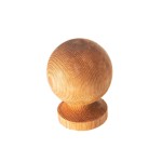 These wood ball finials can be used to sit atop a fence post/stob to give a decorative finish to your fence.