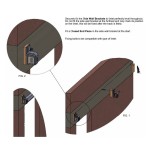 This diagram shows the brackets being used with closed end pieces to stop the 320 series track coming out