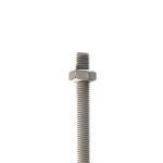 M10 Galvanised Hexagonal Nut shown on a bolt