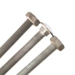 M10 cup head bolts come with nut close up view