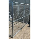 This dog pen side panel is roughly 6ft high by 8ft long.  Shown here made up into a full dog pen