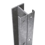 DuraPost commercial fence post in galvanised steel
