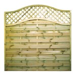 This San Remo Omega fence panel comes with trellis on top and is one of our most popular fence panels. 