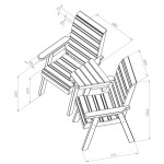 Zest Freya wooden companion seat dimensions