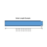 Galvanised box gutter length diagram