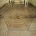 A view of the floor of a Zest Clifton wooden gazebo