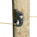 Rutland isolator switch shown on a fence post