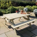 Zest Laura garden bench with table 