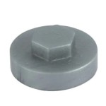 These Colour caps are made to suit standard 8mm hex head cladding fixings with 16mm washer. Merlin grey cap shown
