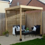 Forest Modular Wooden Pergola with one side included