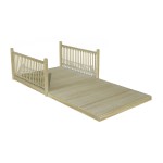 Forest Garden decking boards 2.4m x 4.8m with 2 balustrades and 4 posts