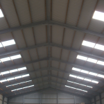 Rooflights on a shed