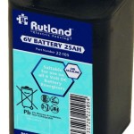 Rutland 6V Mercury free, high capacity battery, close view