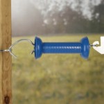 Rutland gate handle shown on a post