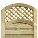 This San Remo bowtop gate with trellis is designed to suit San Remo Omega panels.  It is the perfect addition to the garden.