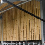 Sarking boards shown on a shed