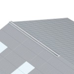 Eternit FarmTec open protected ridge flashing shown on a roof