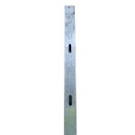 Full image of a galvanised metal slam post designed for use with a 53" Newforde yard gate