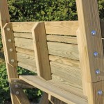 Close up view of the back of the Stirling garden arbour