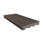 UltraShield solid composite decking in with Walnut colouring