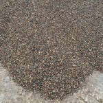 Washed gravel in a pile