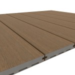 Composite decking boards Teak coloured