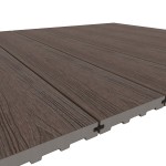 Composite decking boards Walnut coloured