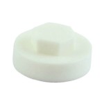 These Colour caps are made to suit standard 8mm hex head cladding fixings with 16mm washer.  White cap shown