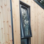 Double glazed window on a Forest Gardens Xtend 3.0+ outdoor garden office