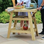 Zest BBQ side table in use