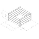Zest wooden composter dimensions