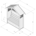 Zest Hampshire garden arbour dimensions