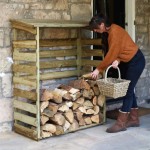 Zest wooden log storage outdoor