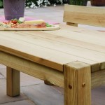Zest Philippa wooden garden table