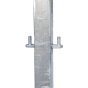 4" X 4" GALVANISED SQUARE DUAL HANG POST TO SUIT 45" GATES (180°)