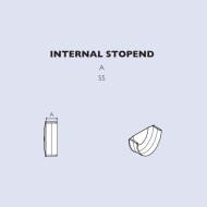 Diagram of an internal stop end