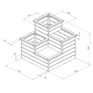 Zest 4 tier raised bed dimensions