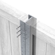 DuraPost fixings shown being put in to a DuraPost classic post