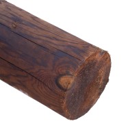 Creosoted cundy peeled redwood post 8ft by 6"/7"