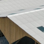 Eternit FarmTec 2 piece adjustable ridge shown on a shed