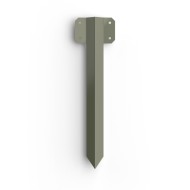 FENCEMATE® Sleeper Pin Straight Bracket, Olive Grey, 440mm x 2mm