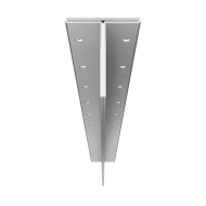 Top view of a DuraPost Sleeper T Post galvanised