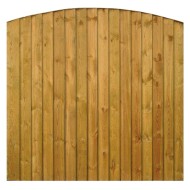 This bowtop fence panel is a popular choice for gardens as it allows good privacy and offers protection from the wind.